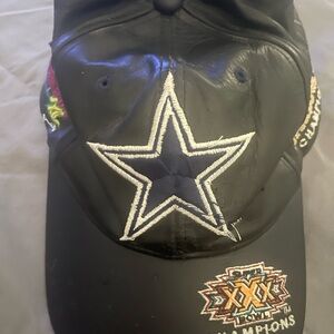 Dallas Cowboys Leather collectible baseball hat